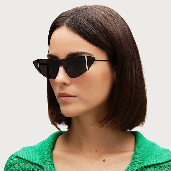 NEW SL536 001 SAINT LAURENT WOMEN BLACK SL 536 001 SAINT LAURENT SUNGLASSES - Picture 1 of 10